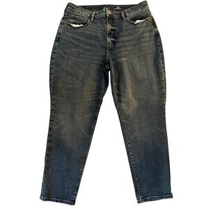 Old Navy Curvy High Rise O G Straight Leg Jeans Women's Size 16 Margarita Wash